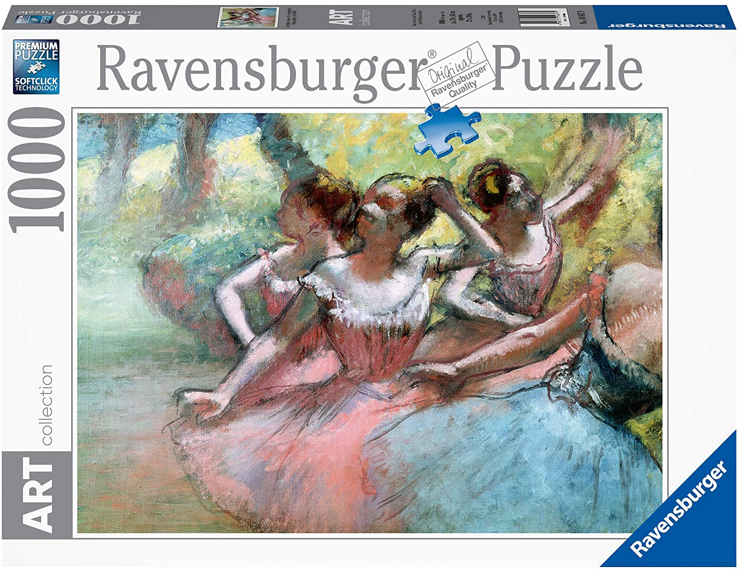 Ravensburger Art Collection Four Ballerinas On The Stage by Degas 1000 Piece Puzzle image 0